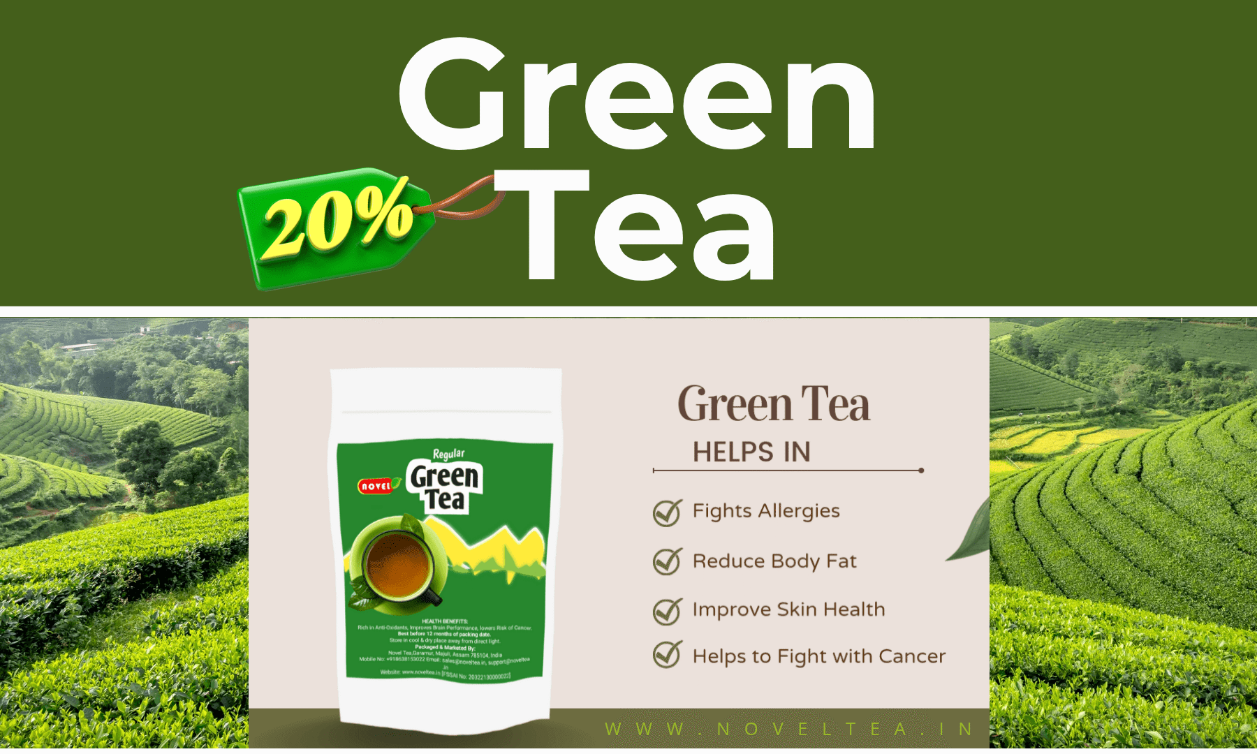Best Assam organic green Tea for good health