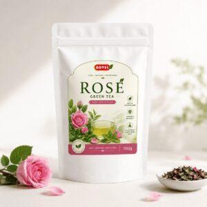 Organic Rose Green Tea