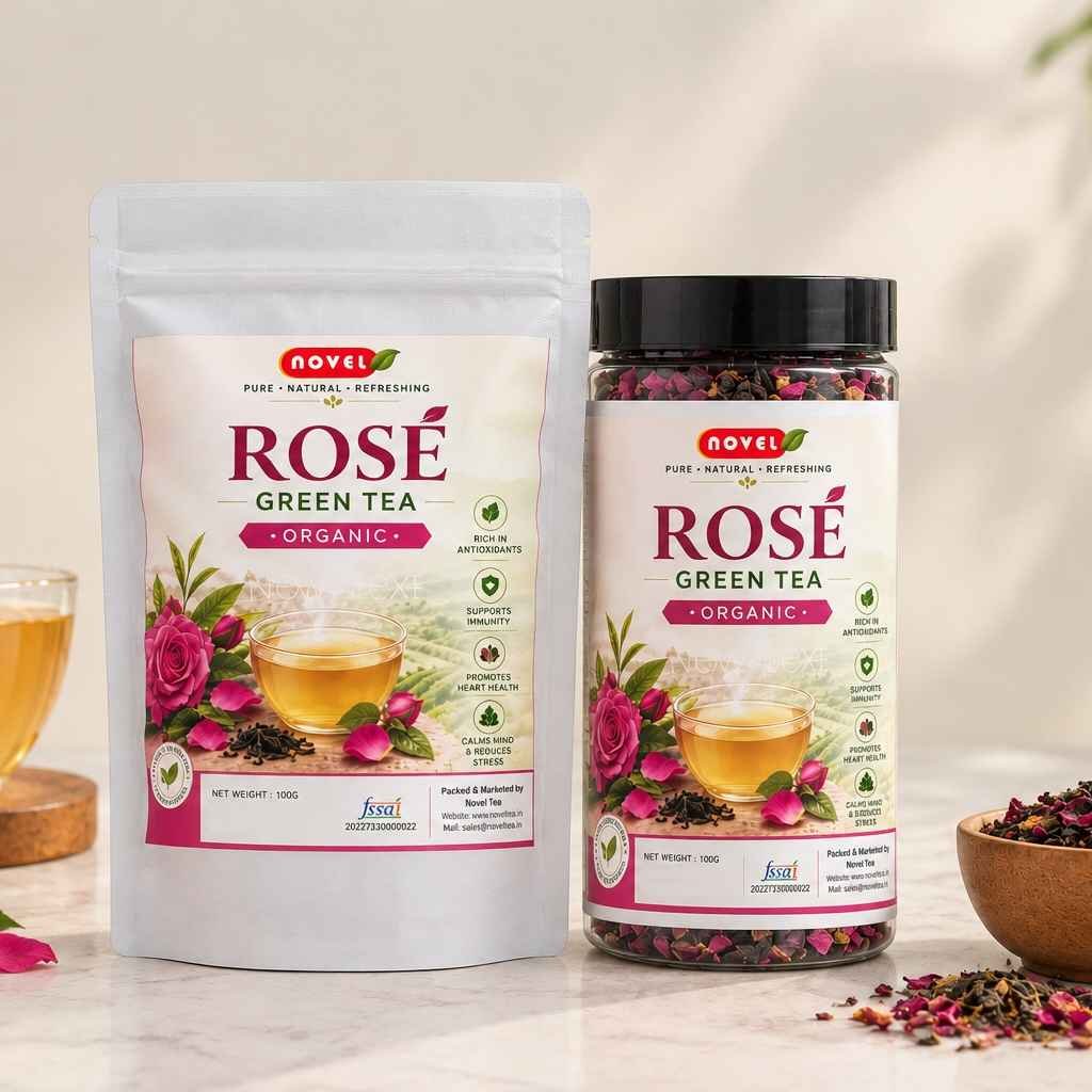 Organic Rose Green Tea